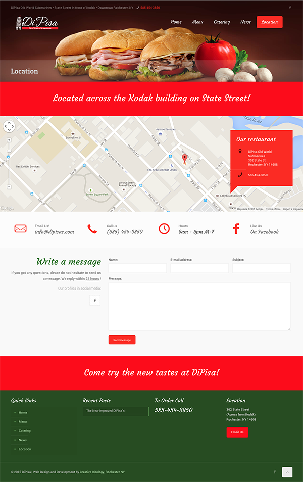 Dipisa Website Location Page