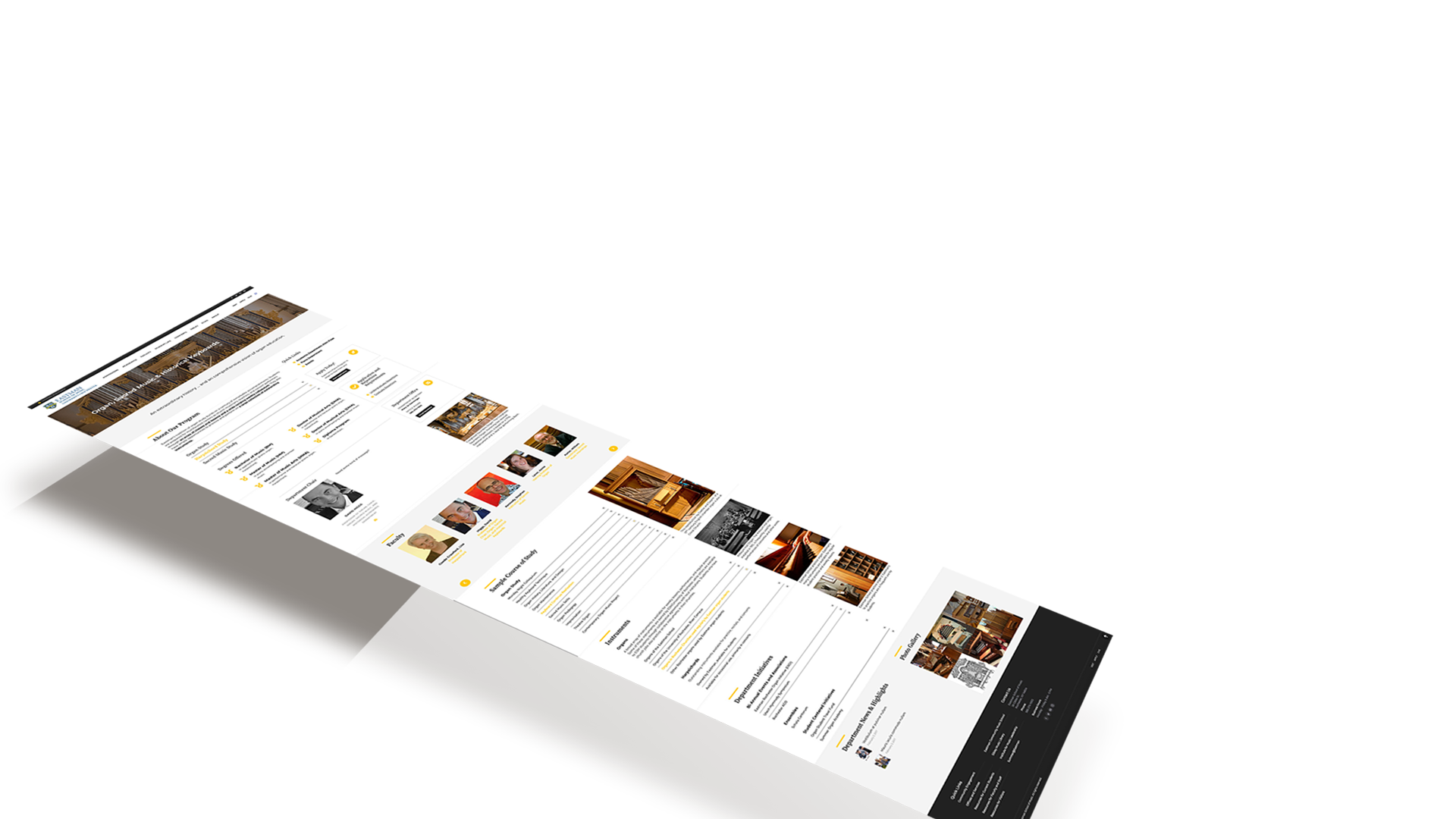 Eastman Website Department Page